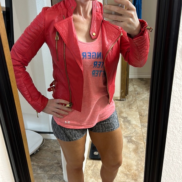 Italian LEATHER buttery soft Moto style jacket - Picture 9 of 16